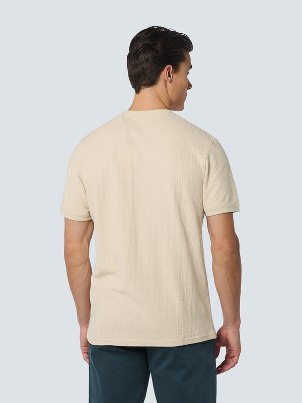T-Shirt Crewneck Solid Jacquard | Cement