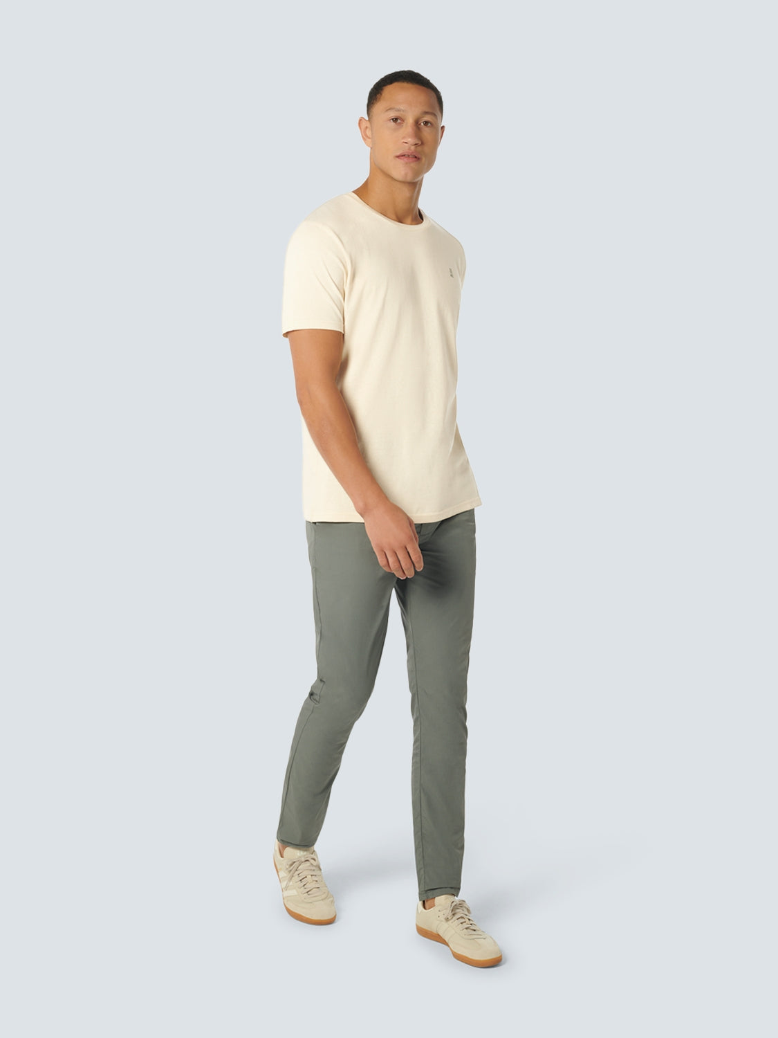 T-Shirt Crewneck Solid Basic | Cream