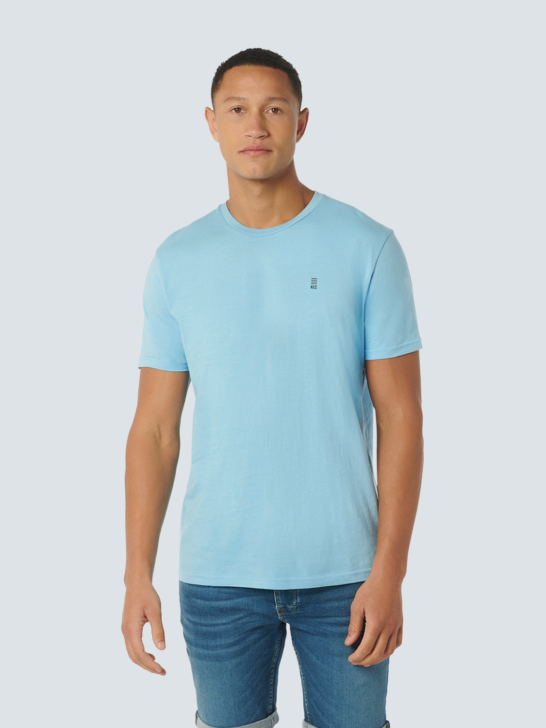 T-Shirt Crewneck Solid Basic | Aqua