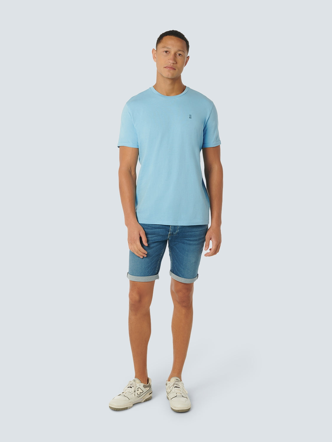 T-Shirt Crewneck Solid Basic | Aqua