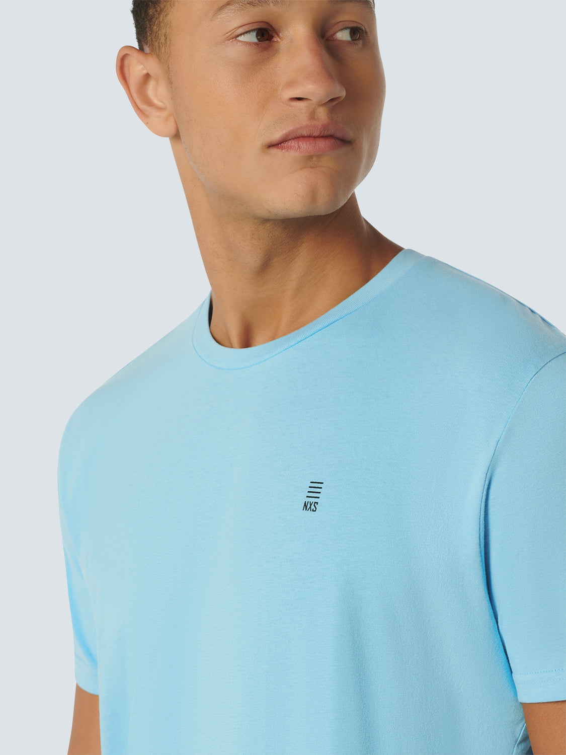 T-Shirt Crewneck Solid Basic | Aqua