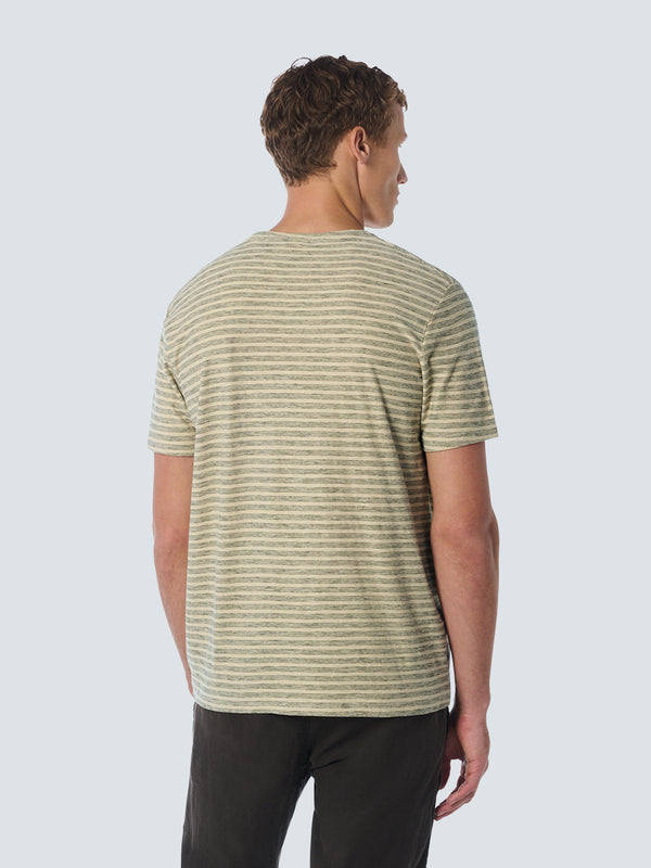 T-Shirt Crewneck Stripes | Cement