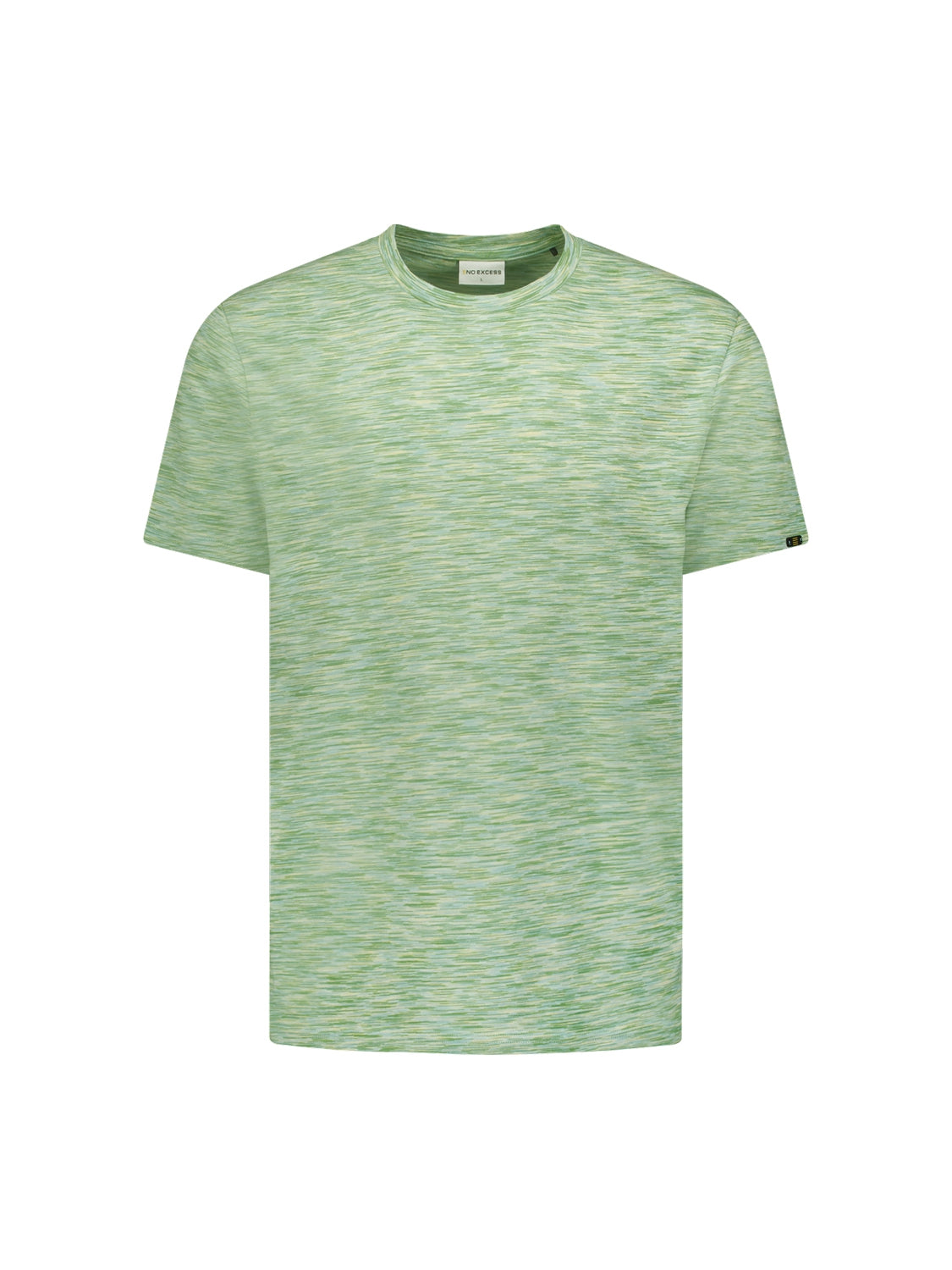 T-Shirt Crewneck Multi Coloured Melange Stripes | Mint