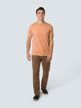 T-Shirt Crewneck Multi Coloured Melange Stripes | Melon