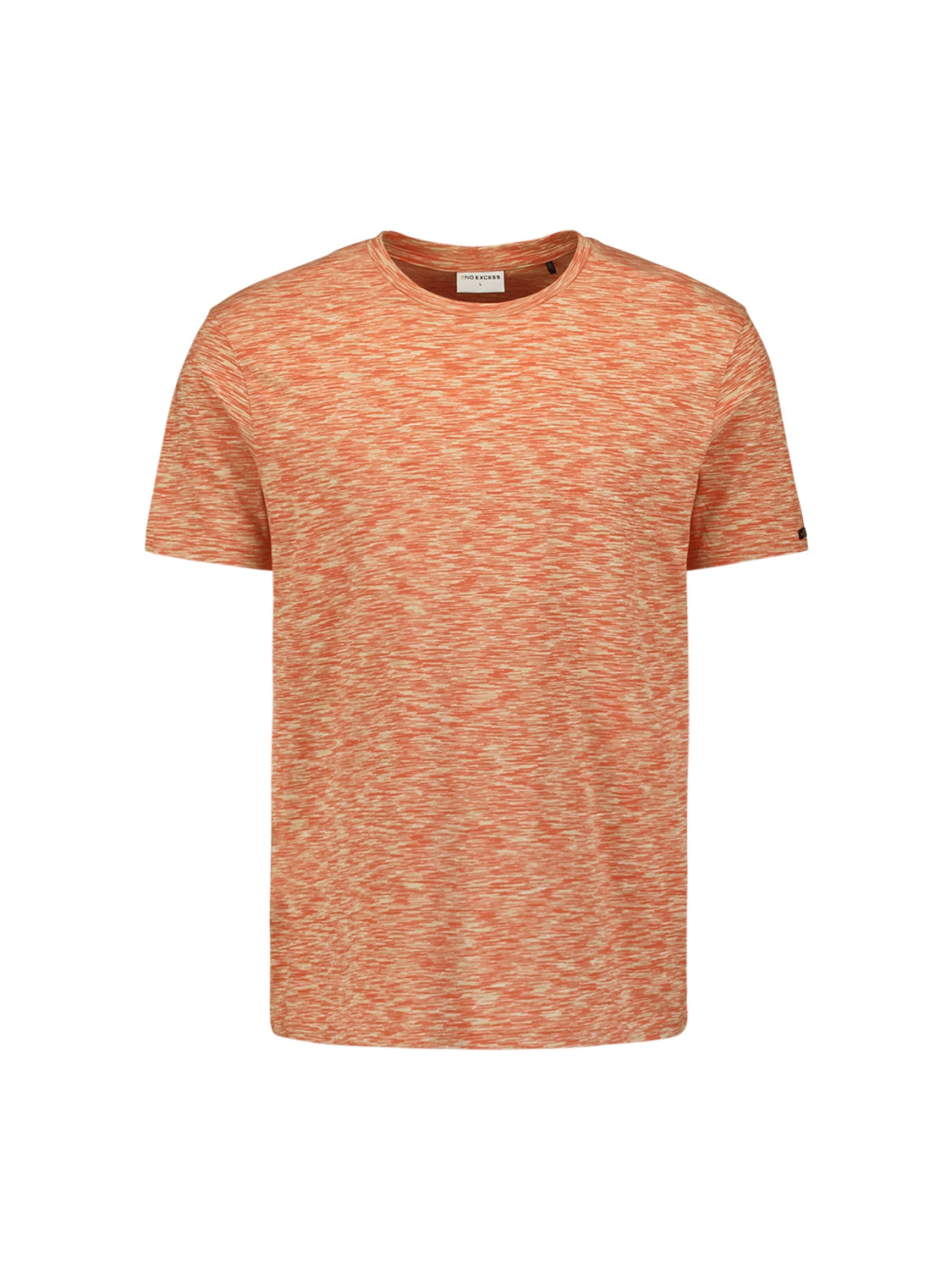 T-Shirt Crewneck Multi Coloured Melange Stripes | Melon