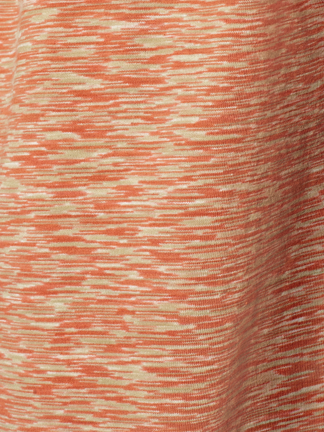 T-Shirt Crewneck Multi Coloured Melange Stripes | Melon