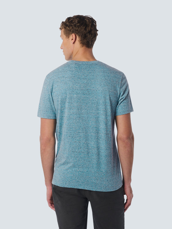 T-Shirt Crewneck Multi Coloured Melange | Aqua