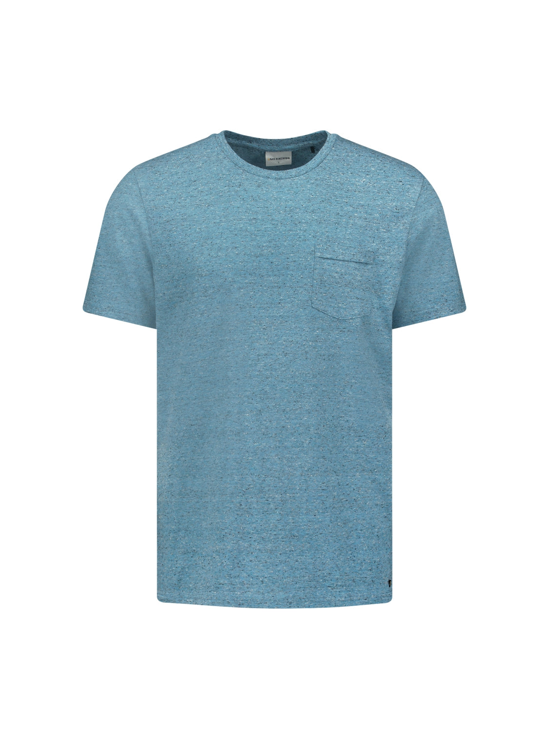 T-Shirt Crewneck Multi Coloured Melange | Aqua