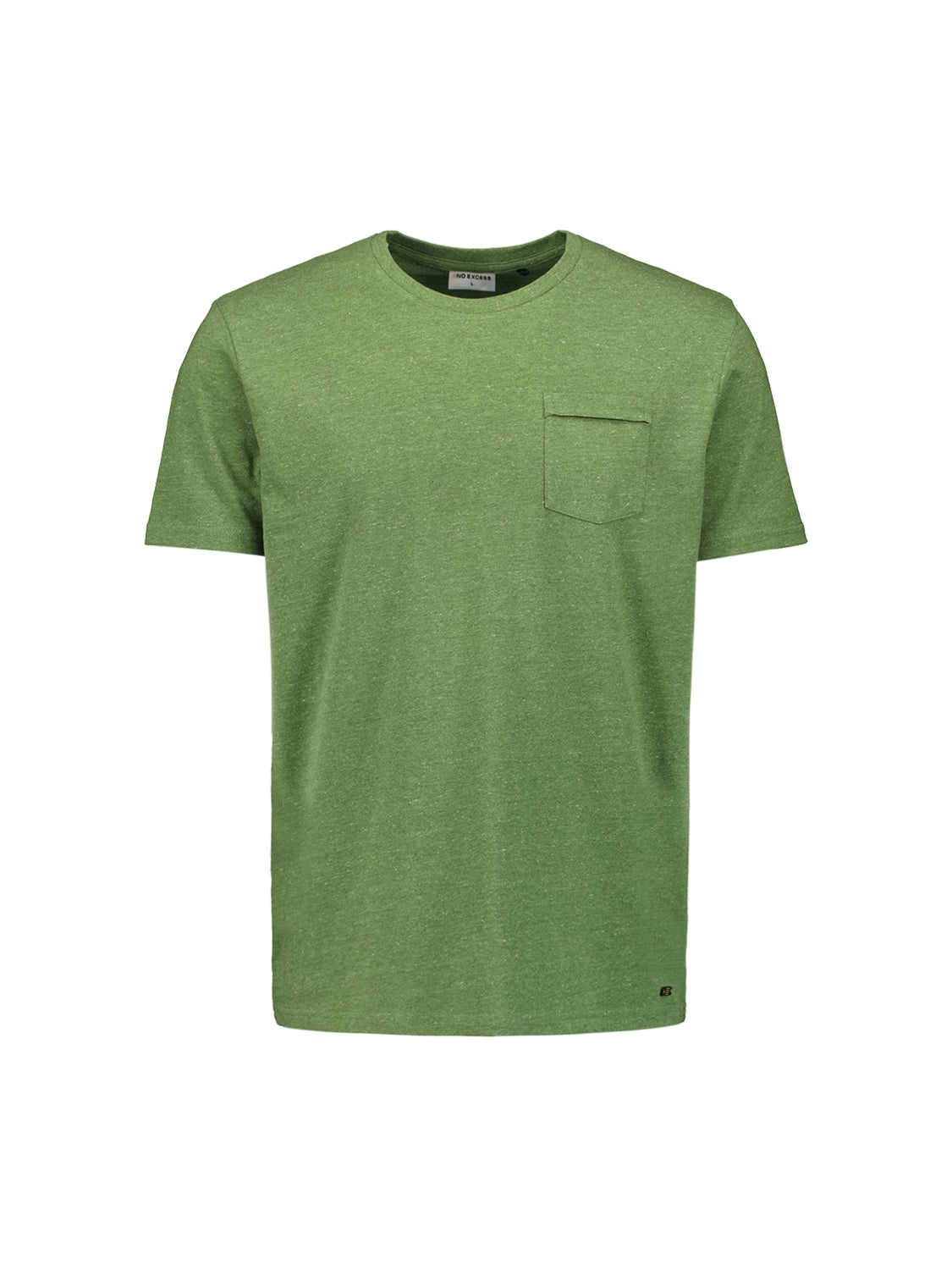 T-Shirt Crewneck Multi Coloured Melange | Green