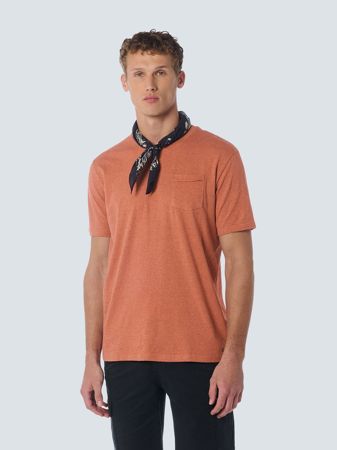 T-Shirt Crewneck Multi Coloured Melange | Melon