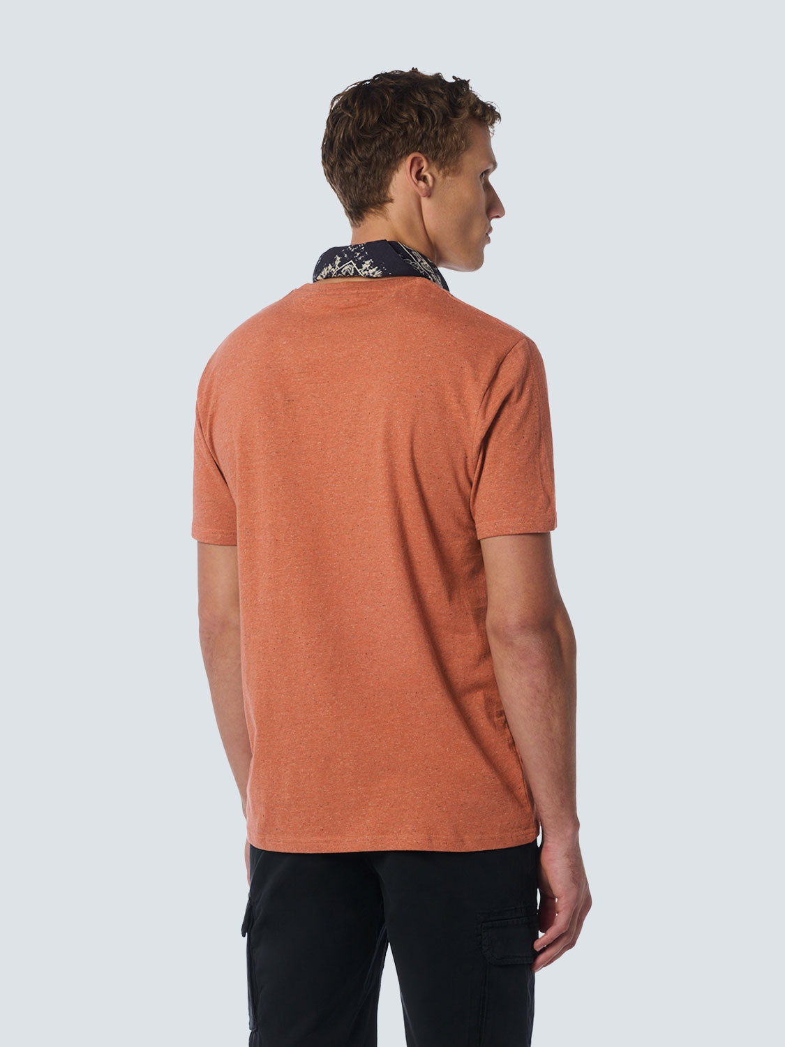 T-Shirt Crewneck Multi Coloured Melange | Melon