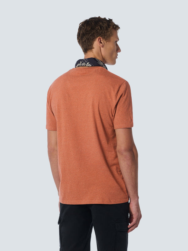 T-Shirt Crewneck Multi Coloured Melange | Melon