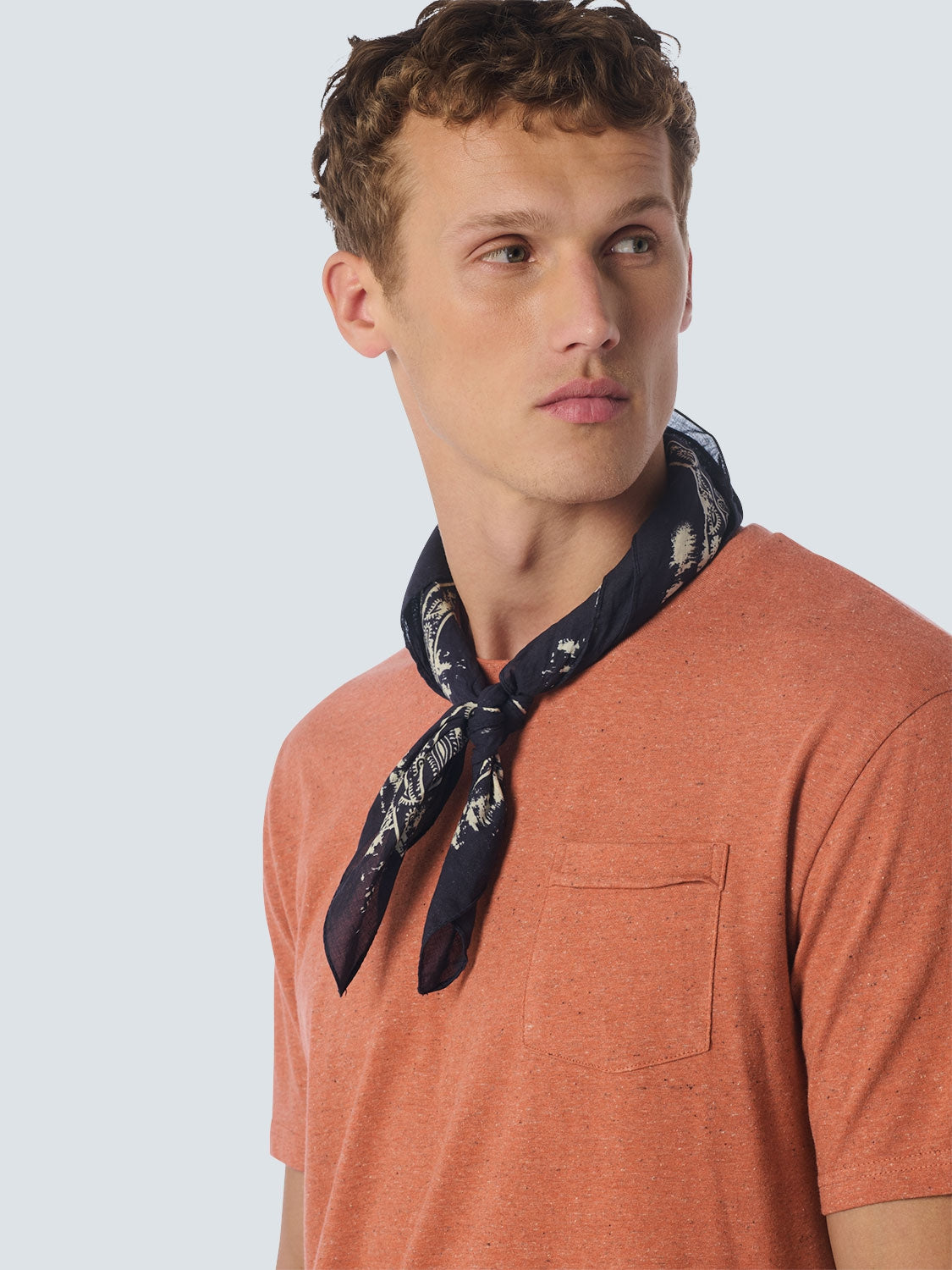 T-Shirt Crewneck Multi Coloured Melange | Melon
