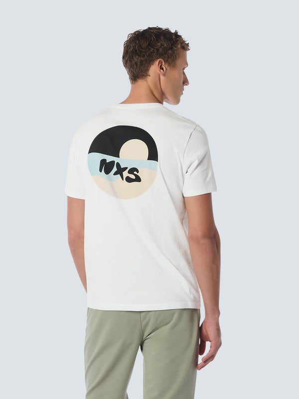 T-Shirt Crewneck Print | White