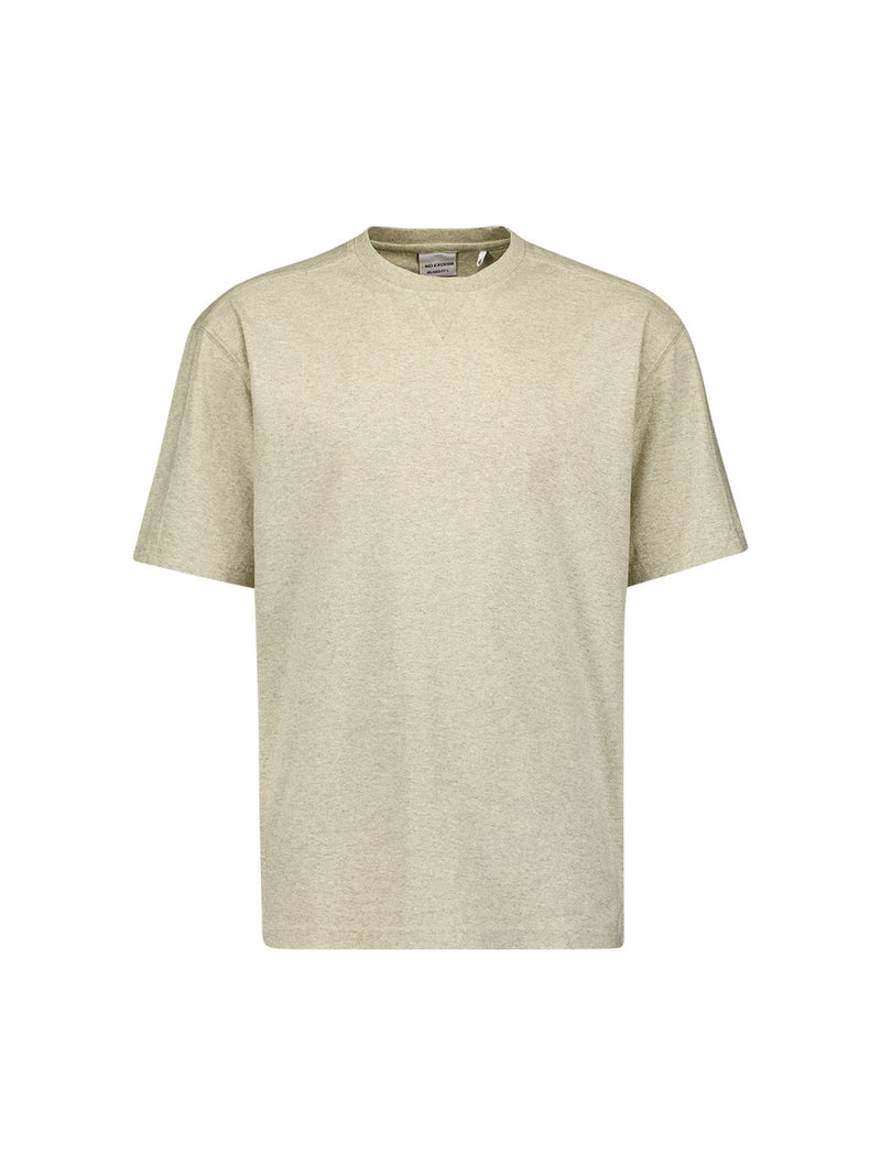 T-Shirt Crewneck Melange | Cream