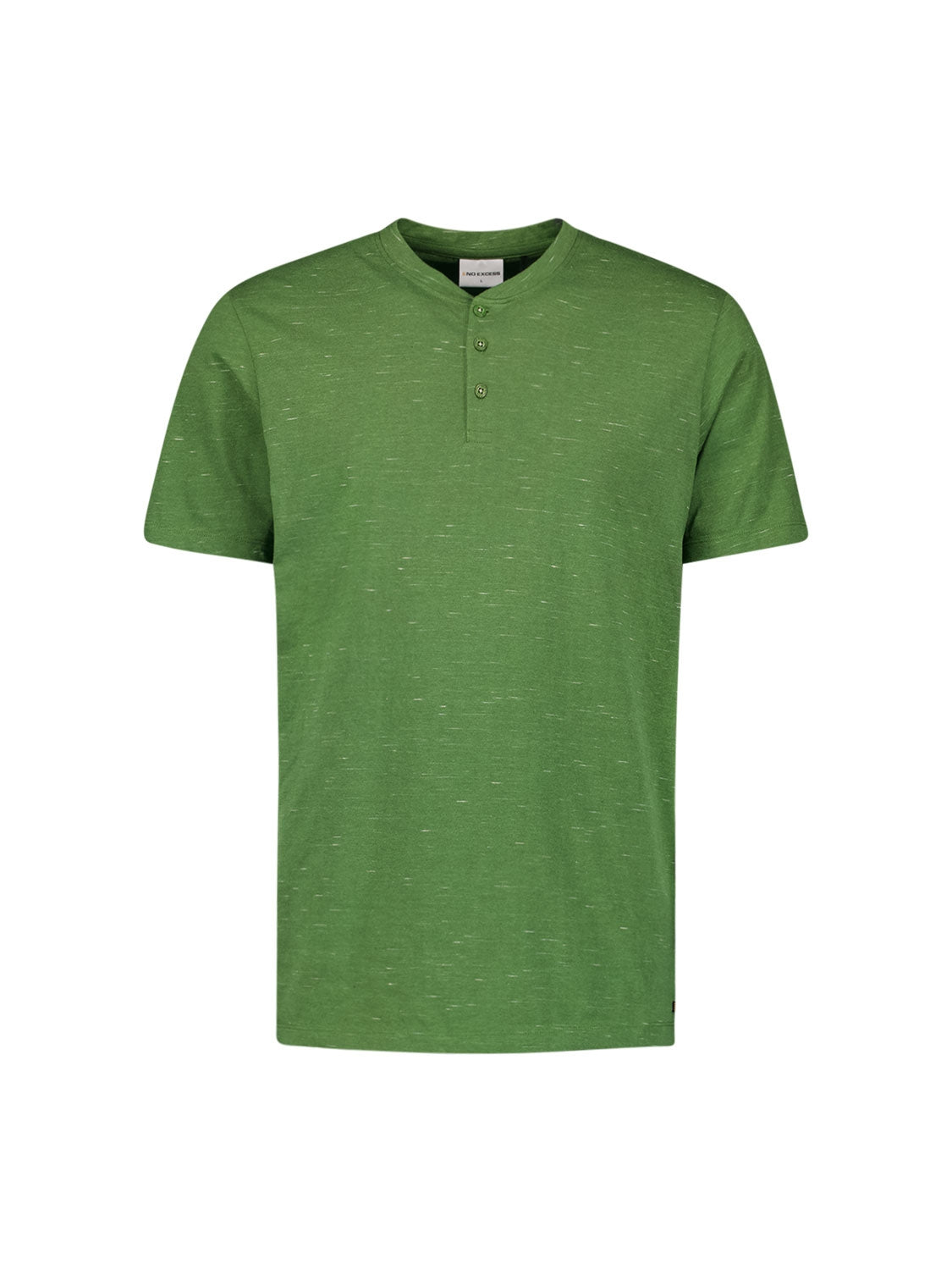 T-Shirt Granddad Melange | Green