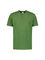 T-Shirt Granddad Melange | Green