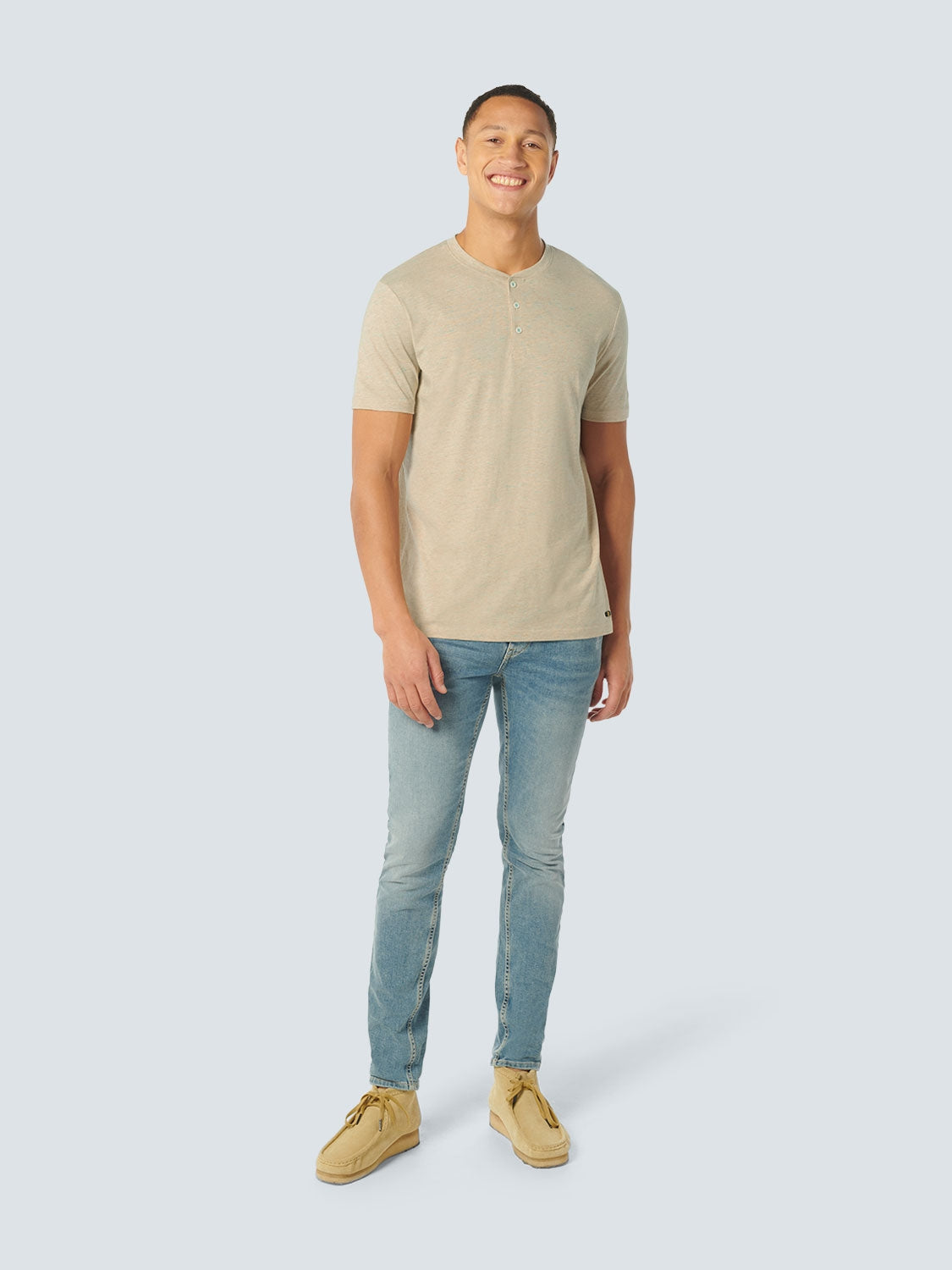 T-Shirt Granddad Melange | Cement