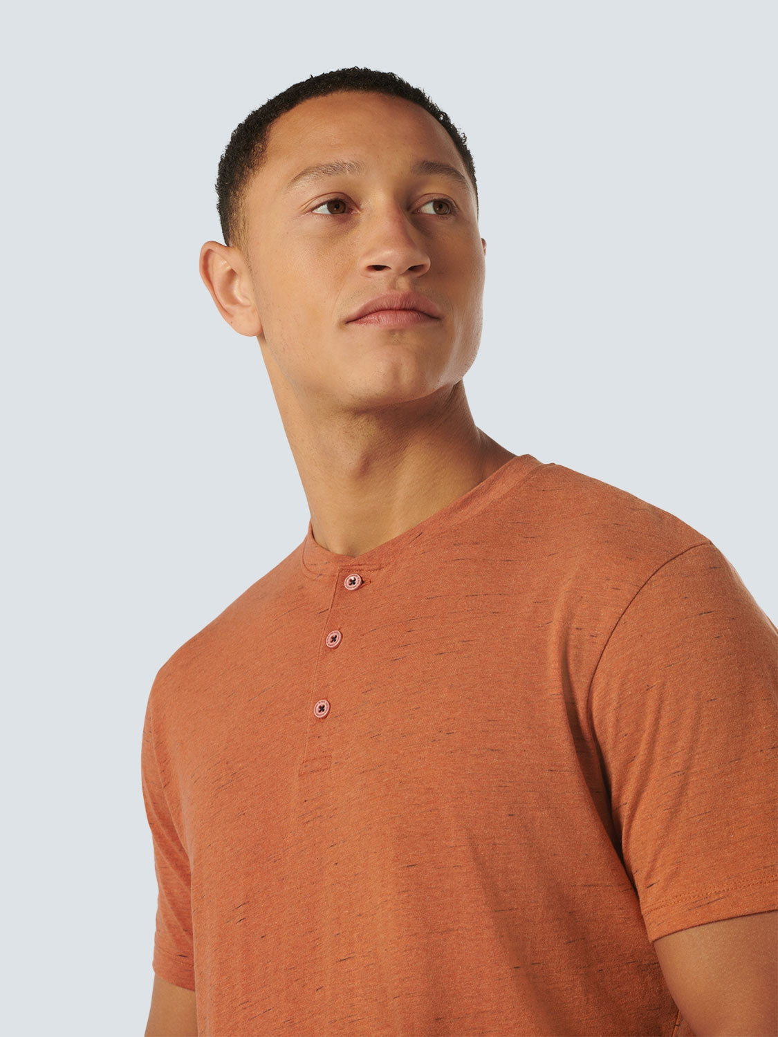 T-Shirt Granddad Melange | Melon