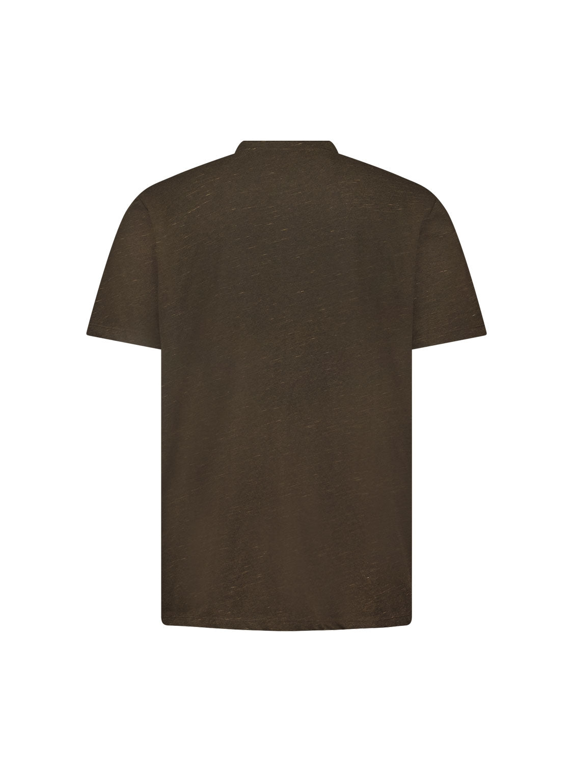 T-Shirt Granddad Melange | Coffee