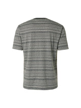T-Shirt Crewneck 2 Coloured Jacquard Pattern | Cream