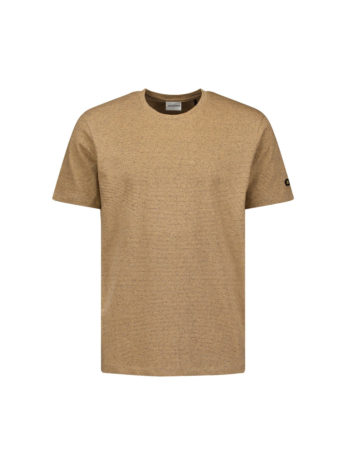 T-Shirt Crewneck Melange With Stripes | Desert