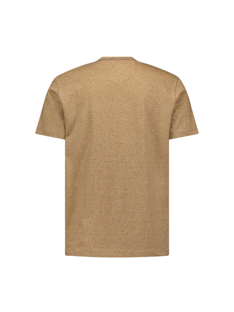 T-Shirt Crewneck Melange With Stripes | Desert