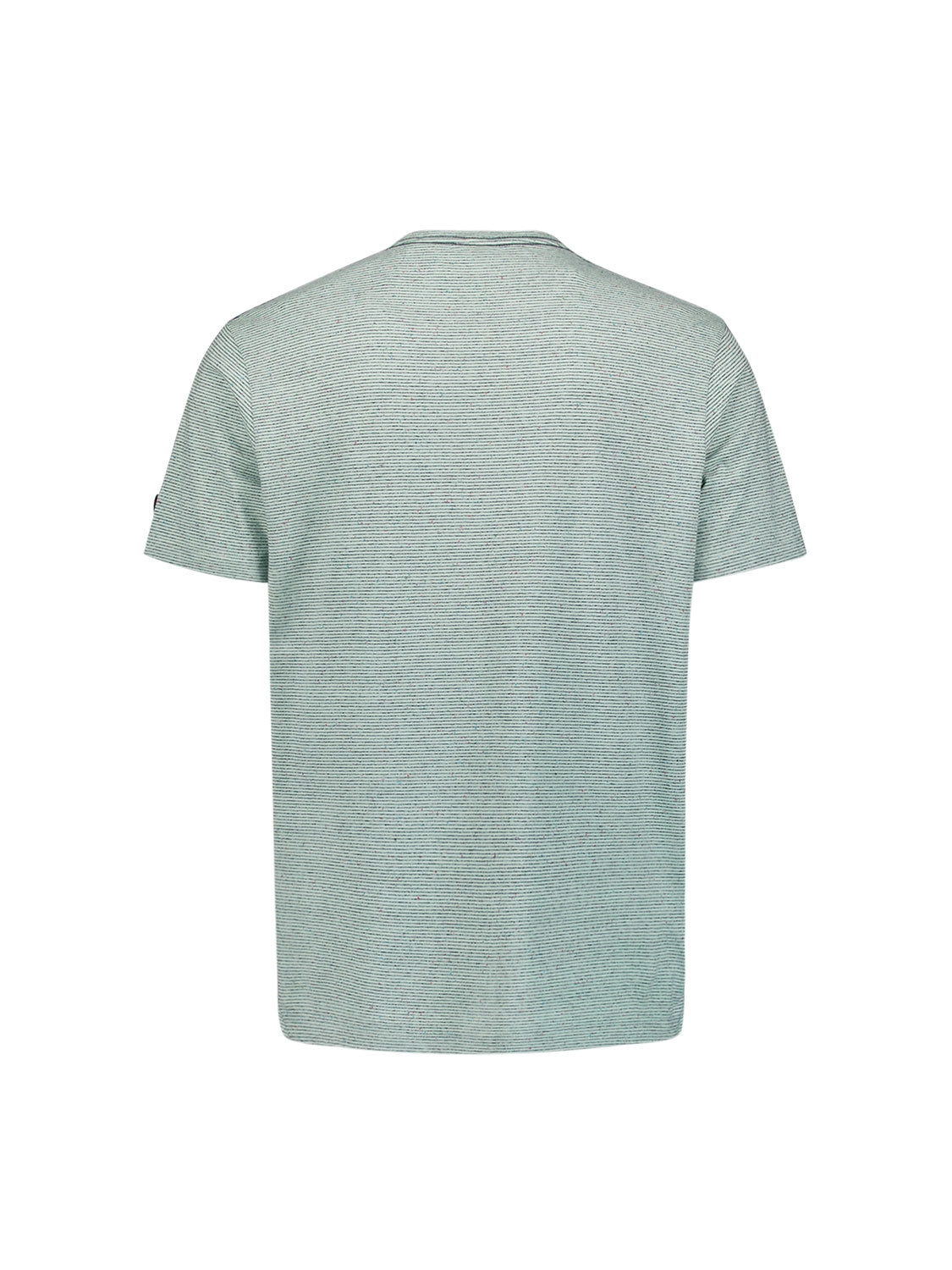 T-Shirt Crewneck Melange With Stripes | Mint