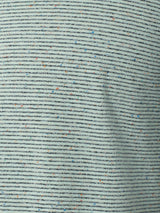 T-Shirt Crewneck Melange With Stripes | Mint