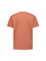T-Shirt Crewneck Melange With Stripes | Melon