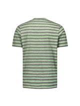T-Shirt Crewneck Melange Stripes | Green