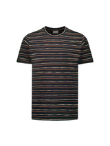 T-Shirt Crewneck Multi Coloured Stripes | Night