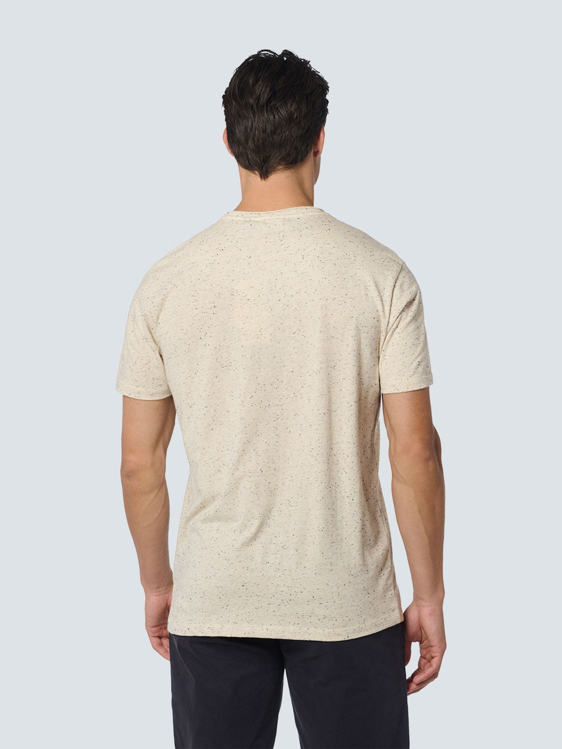T-Shirt Crewneck Melange | Cream