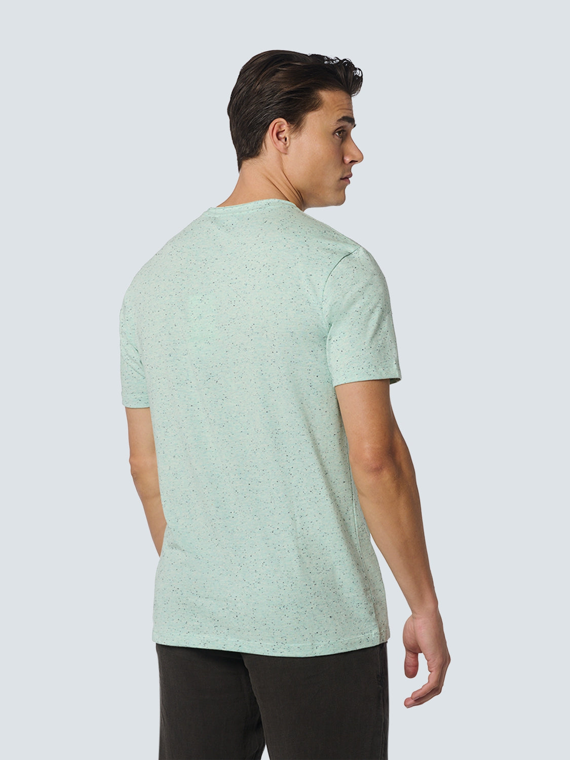 T-Shirt Crewneck Melange | Mint
