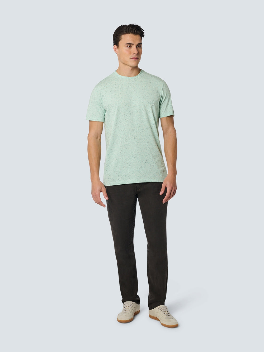T-Shirt Crewneck Melange | Mint – No Excess