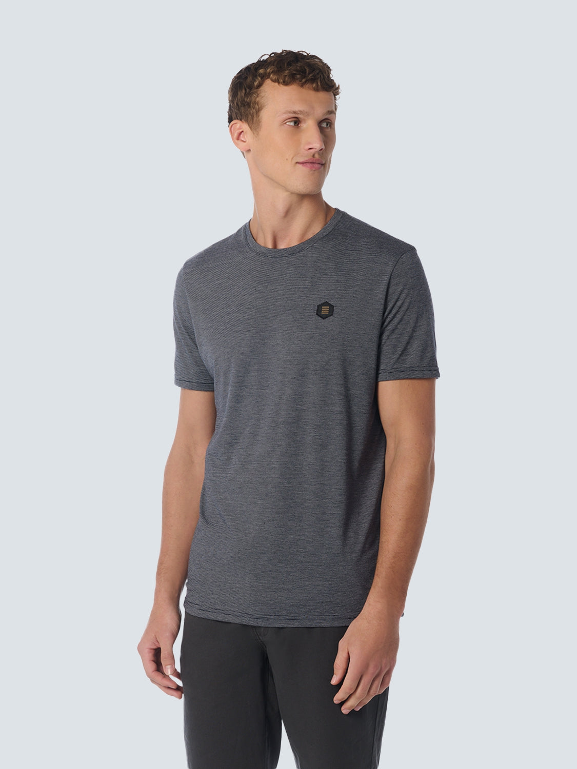 T-Shirt Crewneck 2 Coloured Stripes | Night