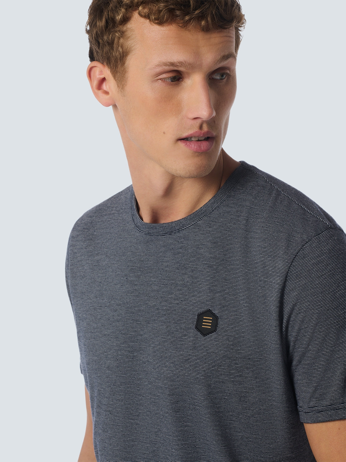 T-Shirt Crewneck 2 Coloured Stripes | Night