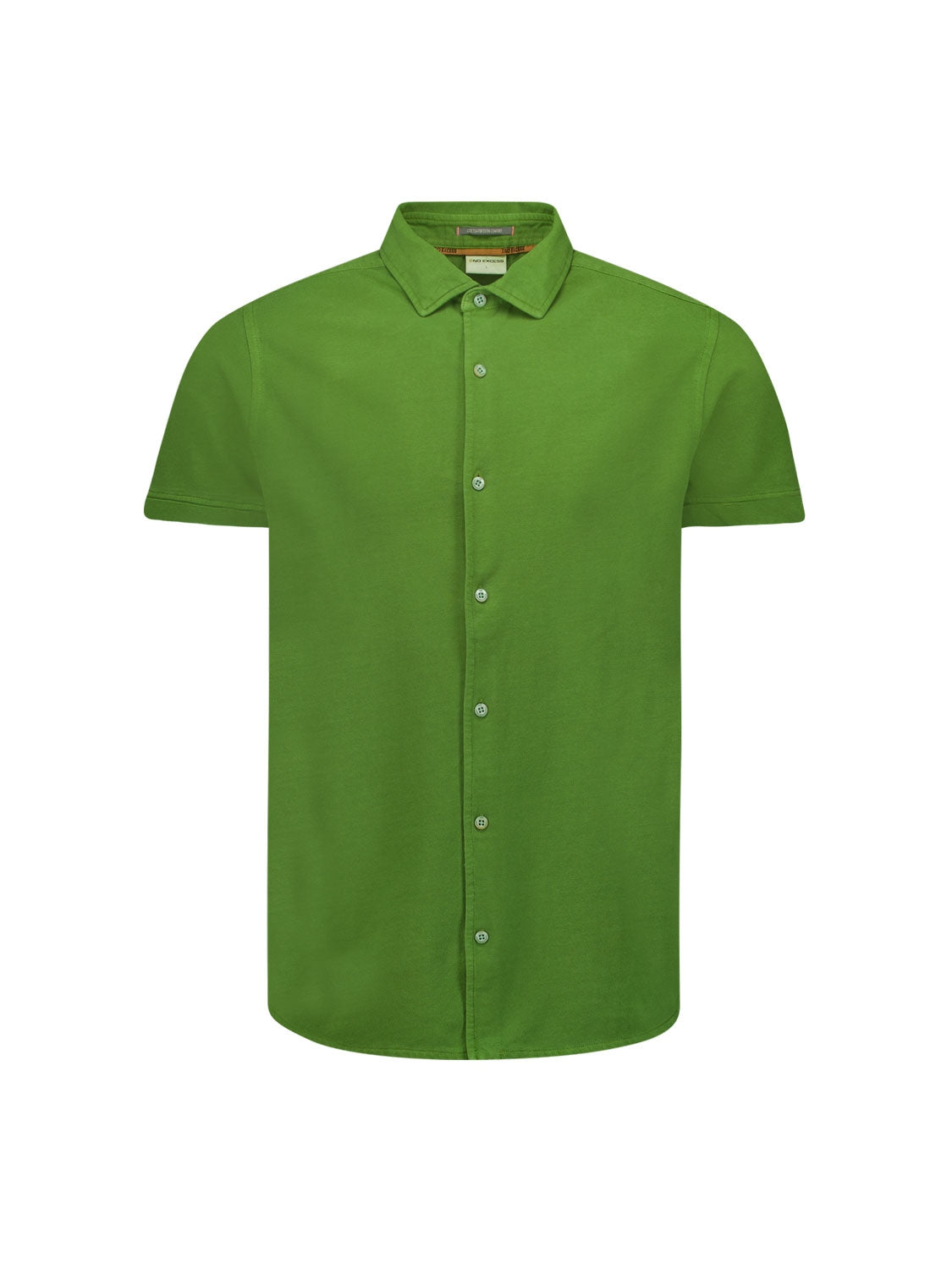 Shirt Short Sleeve Jersey Solid Pique | Green