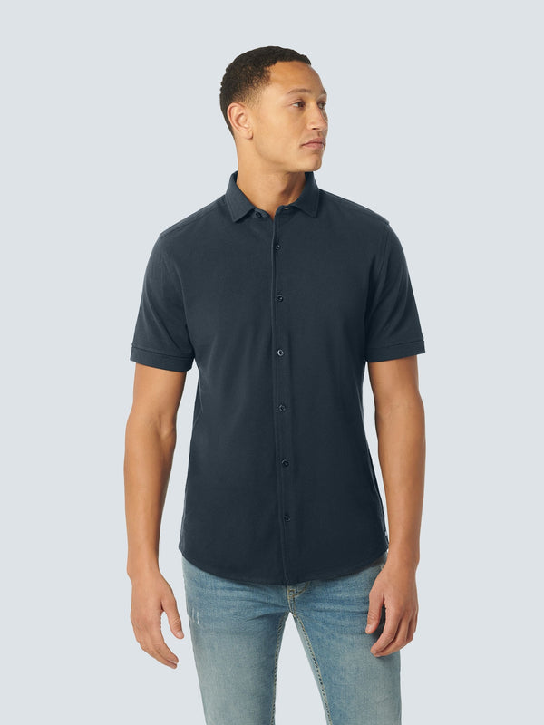 Shirt Short Sleeve Jersey Solid Pique | Night