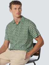 Shirt Short Sleeve Allover Printed | Green