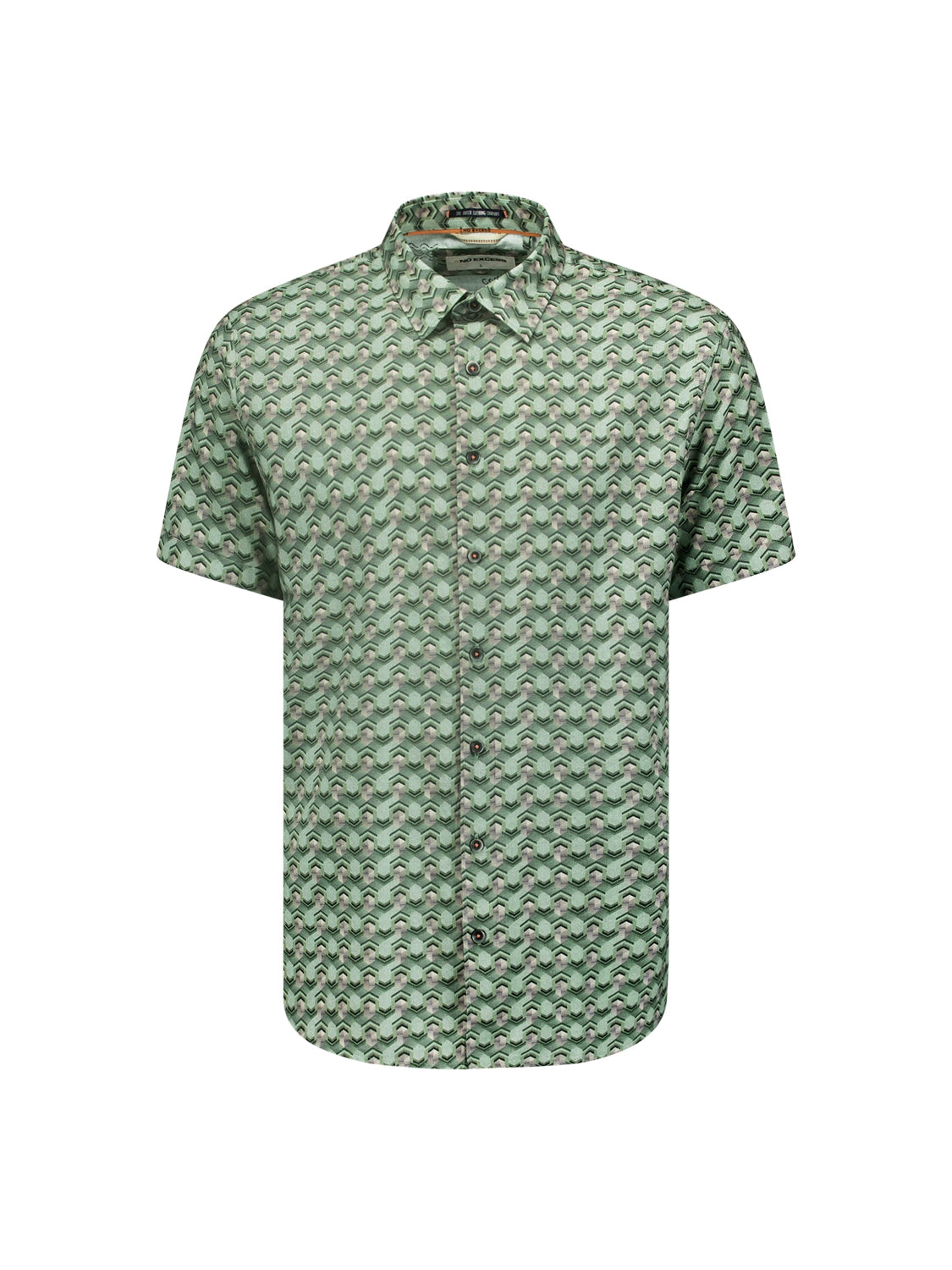 Shirt Short Sleeve Allover Printed | Green