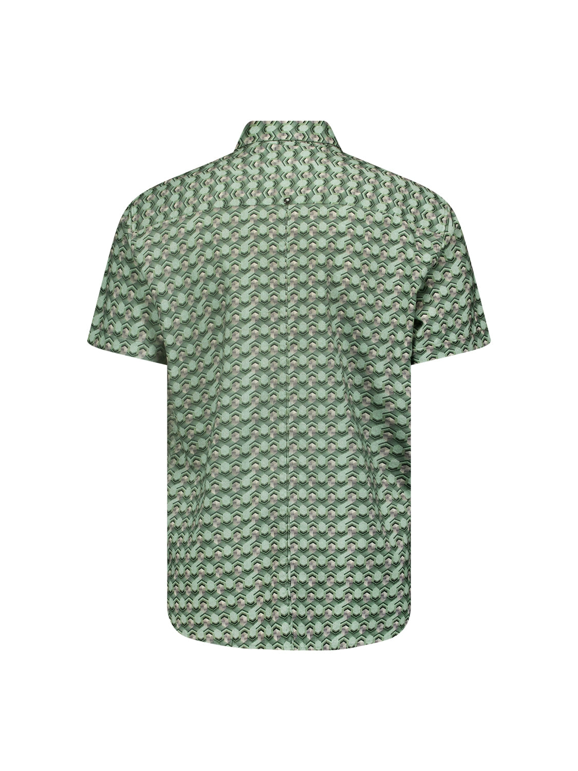 Shirt Short Sleeve Allover Printed | Green
