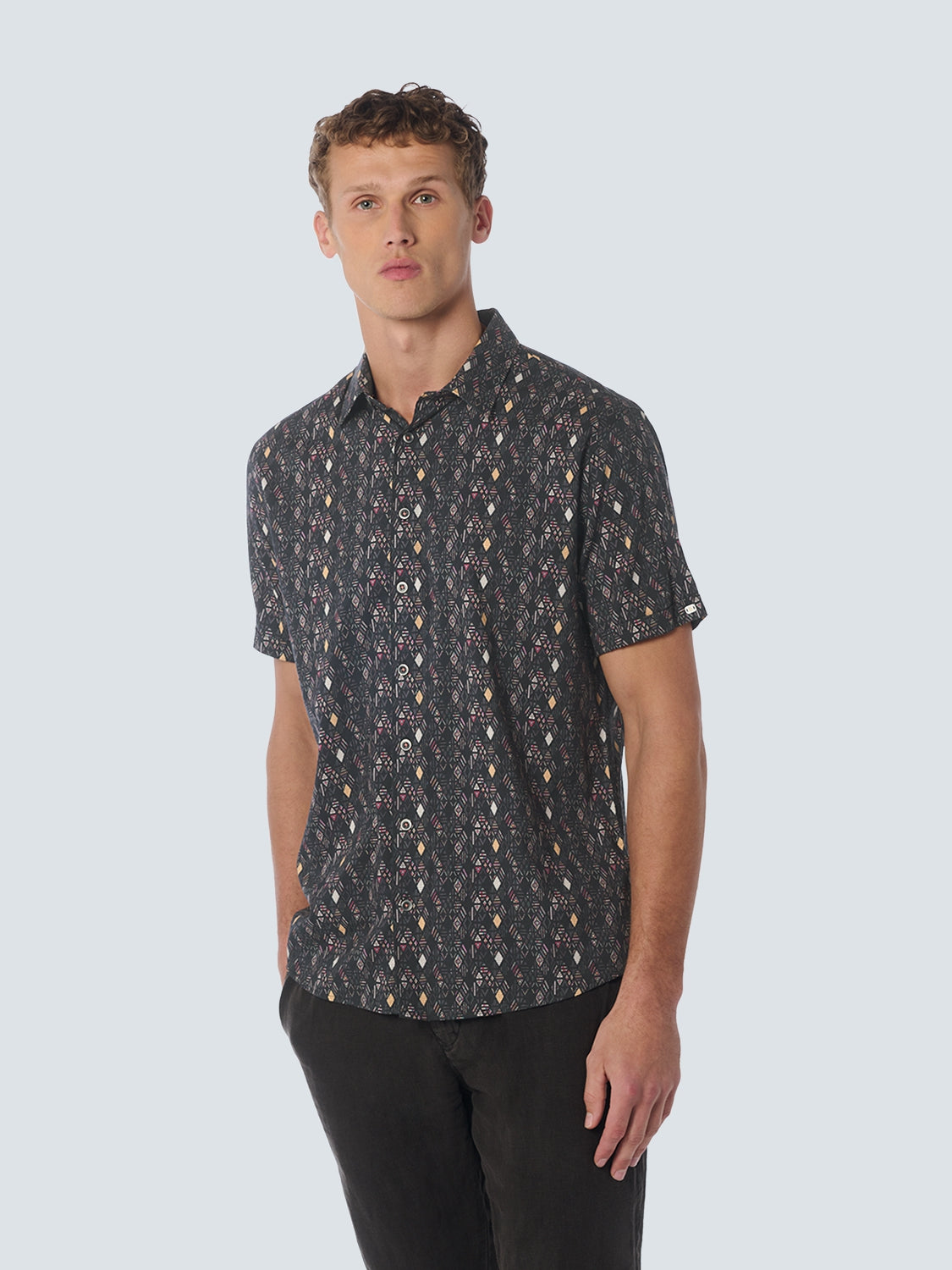 Shirt Short Sleeve Allover Printed | Night