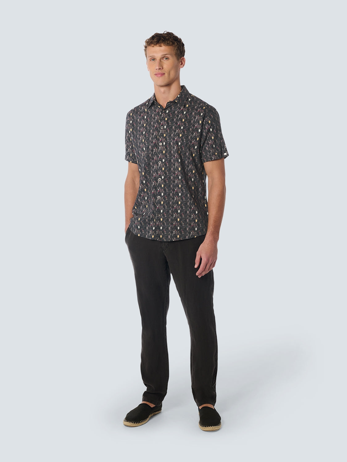 Shirt Short Sleeve Allover Printed | Night