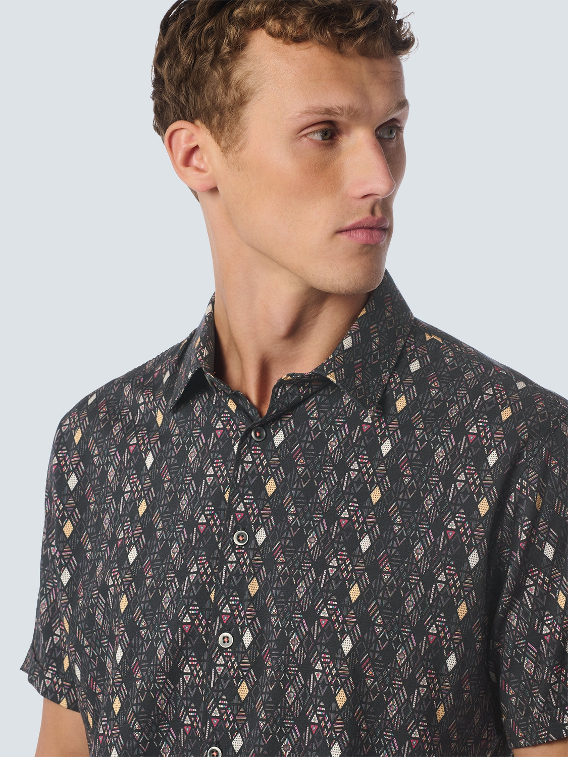 Shirt Short Sleeve Allover Printed | Night