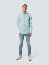 Shirt 2 Coloured With Linen | Aqua