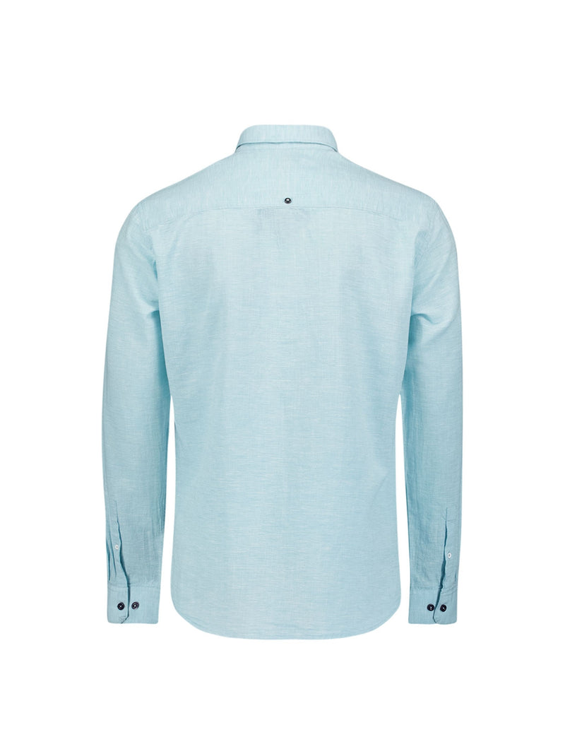 Shirt 2 Coloured With Linen | Aqua