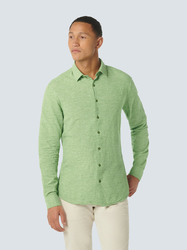 Shirt 2 Coloured With Linen | Green