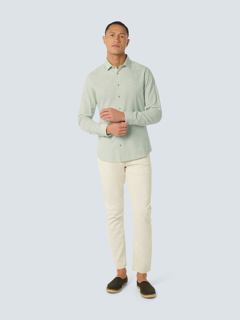 Shirt 2 Coloured With Linen | Mint