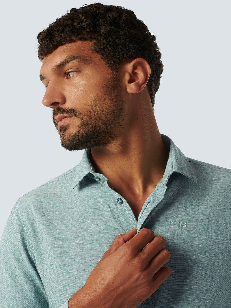 Shirt 2 Coloured With Linen | Pacific